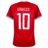 Maillot de Supporter Danemark Eriksen 10 Domicile Euro 2024 Pour Homme